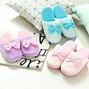 [제이핑크] 나비리본 털실내화