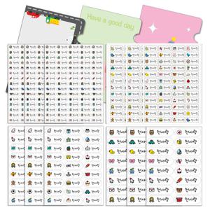 무료배송 방수네임스티커패키지 깜찍이 4종(12장)+보관케이스3개