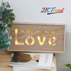 원목 조명액자 러브-북유럽 감성 충전과 힐링 인테리어!