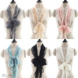 [블루피오레] 레이스 롱 스카프 AF3284