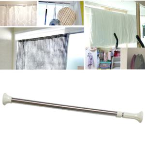 스텐레스 다용도 압축봉 90cm 못없이 고정 옷걸이 커튼봉 압착봉