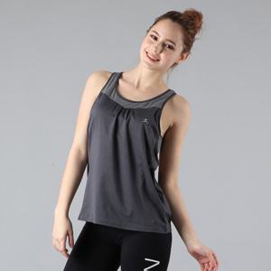 [DANSKIN] DN00010T 사이드 홀 러닝탑(이너브라) Charcoal