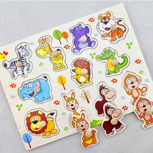 (가베가족)KS2581 가베가족 바른손잡이퍼즐 동물원/꼭지퍼즐