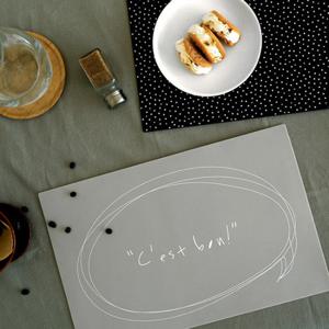 PR 드로잉 실리콘 테이블매트