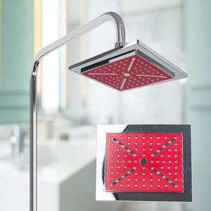 해바라기 샤워기 헤드(사각 블랙,레드 택일)
