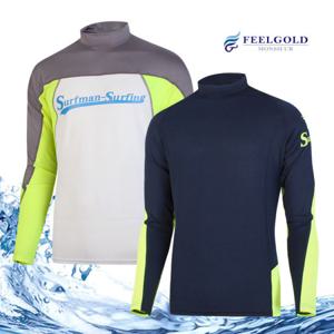 [필골드] WSTS14n15 변형라글란 배색프린트 래쉬가드 4종중택일