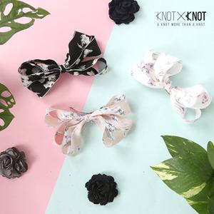 [KNOTXKNOT] 3중 볼륨 빅사이즈 플라워 리본헤어핀