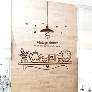 사랑스런빈티지키친 /인테리어스티커 주방 매장 포인트
