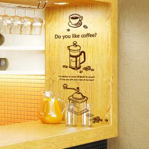 커피 좋아하세요 / 인테리어스티커 주방 매장 포인트