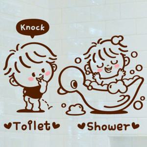 꼬마 Toilet Shower / 포인트스티커 화장실스티커