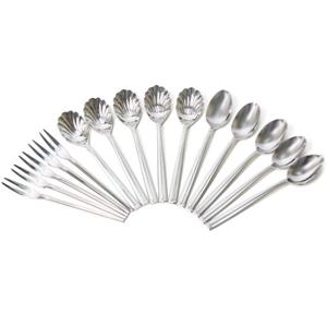 [박씨상방] 5종 스텐레스 디저트 스푼포크세트(화채티스푼, 티스