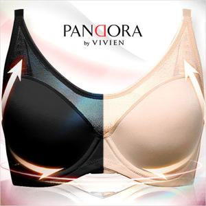 판도라by남영비비안 C-E컵 시스루 넥라인 풀컵 몰드 브라 br7084