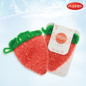 더블사이즈 아크릴수세미 당근