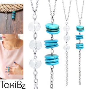 [타키비즈] 블루아이스 와이 롱목걸이