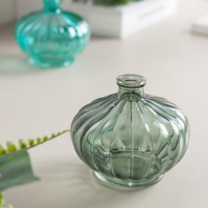 [3+1] 유리 글라스 원형 화병 엔틱볼륨 9x8cm 2컬러 꽃병 인테리어 장식 소품 원예 용품