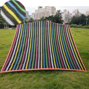 이드나인 옥상 햇빛그늘막 레인보우 이중직 4면봉제차광막 3x4m