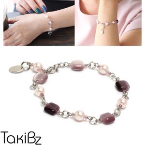 [타키비즈] 캣츠아이 퍼플 핸드메이드 팔찌