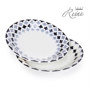 헨느 메디앙 21.5cm 찬기 2P/일본 도자기그릇/접시