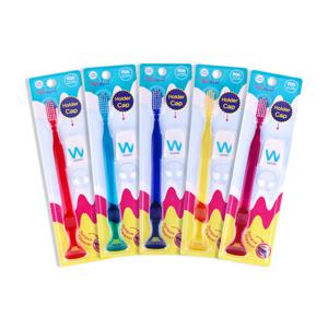 [위덴] 혀클리너 겸용 칫솔 이중미세모 + W큐방칫솔캡 5P SET