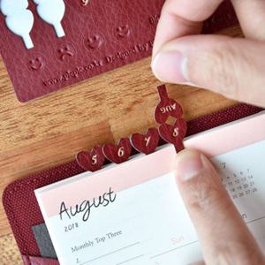 플레픽 Lovely Day Leather Sticker 라벨인덱스 스티커 다이어리