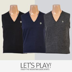 [마운틴가이드]겨울용 남성 골프 니트조끼 NBM-B7455