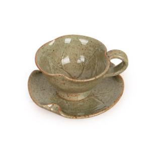 [박씨상방] 청연잎찻잔&에스프레소잔+받침(1인)