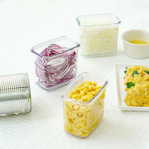 스카이락 직(소) 2호 400ml 사각 밀폐 냉동실 정리 용기