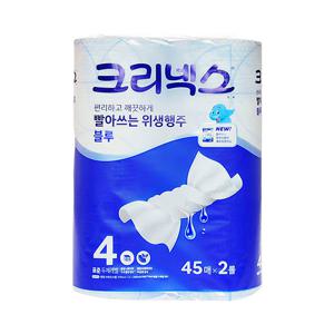 스카트 항프레쉬블루 행주타올 45매X2롤