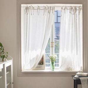 까르데코 데일리 리본 가리개 면커튼 1장