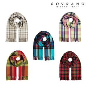 [소브라노] 트렌디 멀티 체크 머플러& 숄
