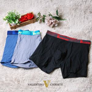 발렌티노 크리스티 면스판 드로즈 팬티 3종세트