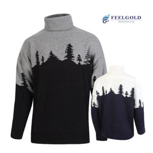 [필골드] SLKN504 노르웨이 겨울숲 오버핏폴라니트