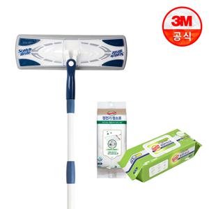 [3M] 대형 막대걸레 미드나잇+정전기 청소포 30매+물걸레 20매
