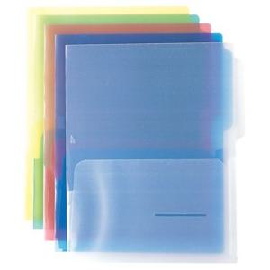 컬러투명포켓화일(투명/1개/OfficeDEPOT)