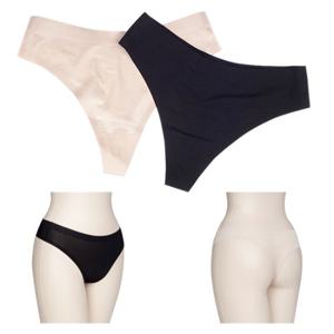 [2매입] 심리스 누디 티팬티/이너팬티/노라인 T팬티/누디팬티