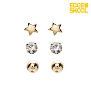 [엣지스쿨]6종 미니 별 귀걸이_KFE0607