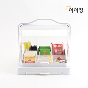 아이정 애니티 클린 커피트레이 간식보관함 주방 정리함