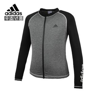 아디다스 J 롱슬리브 집업 래쉬가드(CF7327) 수영복