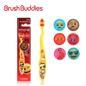 브러쉬버디즈 이모지 미스터리캡 유아 어린이칫솔 1개