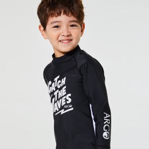 키즈 WAVE(BK) 래쉬가드 상의