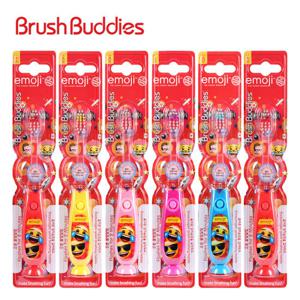 브러쉬버디즈 이모지 불빛 유아 어린이 칫솔 6개