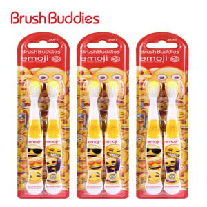 브러쉬버디즈 이모지 키즈칫솔 2P x 3개 / 유아 어린이칫솔