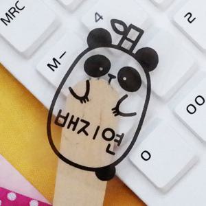 애니멀 네임스티커 동그리 투명