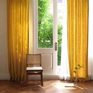 아트박스/메종드룸룸 라이크 리넨 옐로우 커튼