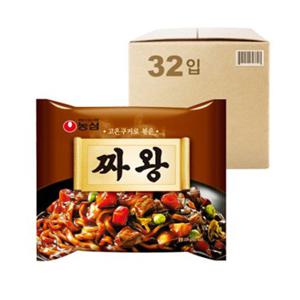 [농심] 짜왕 (134g x 4개 x 8팩,32개)