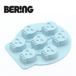 베링 삶아쓰는 실리콘 얼음틀 (해골) 초콜릿틀 야채보관틀 겸용