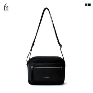 [맥끌라니]여성가방 소가죽 콤비 프랫 크로스백 무료배송