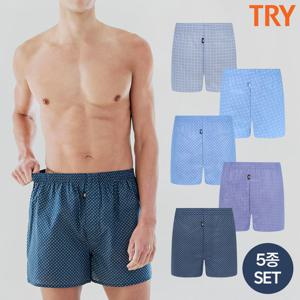 [TRY] 남성 프리미엄 순면 쾌적 트렁크 팬티 5종