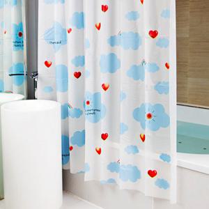EVA 샤워커튼 (구름하트)