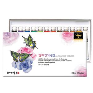[알파색채]염색 물감 세트 7.5ml 12색